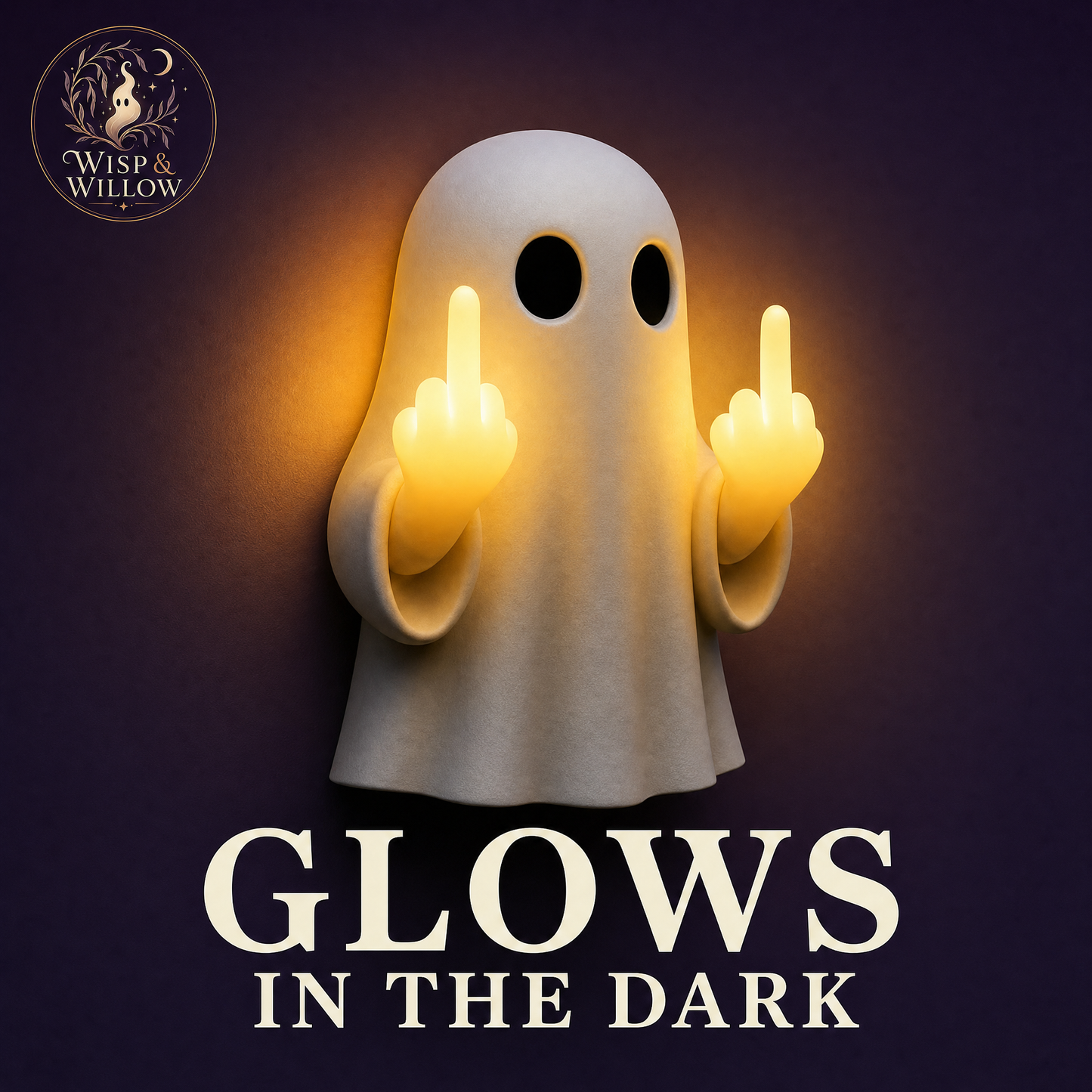 Wisp&Willow™ Middle Figer Ghost Night Light